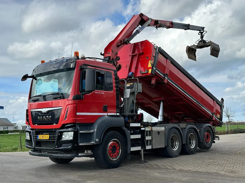 MAN TGS 35.400 8X4 TRIPLE!! EURO6!! Z-KRAAN/KIPPER!!TOP!! - Kamion vetëshkarkues, Kamion me vinç: foto 3 MAN TGS 35.400 8X4 TRIPLE!! EURO6!! Z-KRAAN/KIPPER!!TOP!! - Kamion vetëshkarkues, Kamion me vinç: foto 3