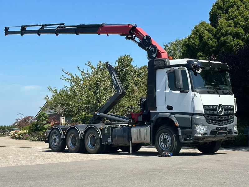 Mercedes-Benz Arocs 3251 8x4 TRIPLE!!28TM KRAAN/HAAK!!EURO6!!TOP! ZERO EMISSIE 2030!! - Kamion vetëngarkues, Kamion me vinç: foto 1 Mercedes-Benz Arocs 3251 8x4 TRIPLE!!28TM KRAAN/HAAK!!EURO6!!TOP! ZERO EMISSIE 2030!! - Kamion vetëngarkues, Kamion me vinç: foto 1