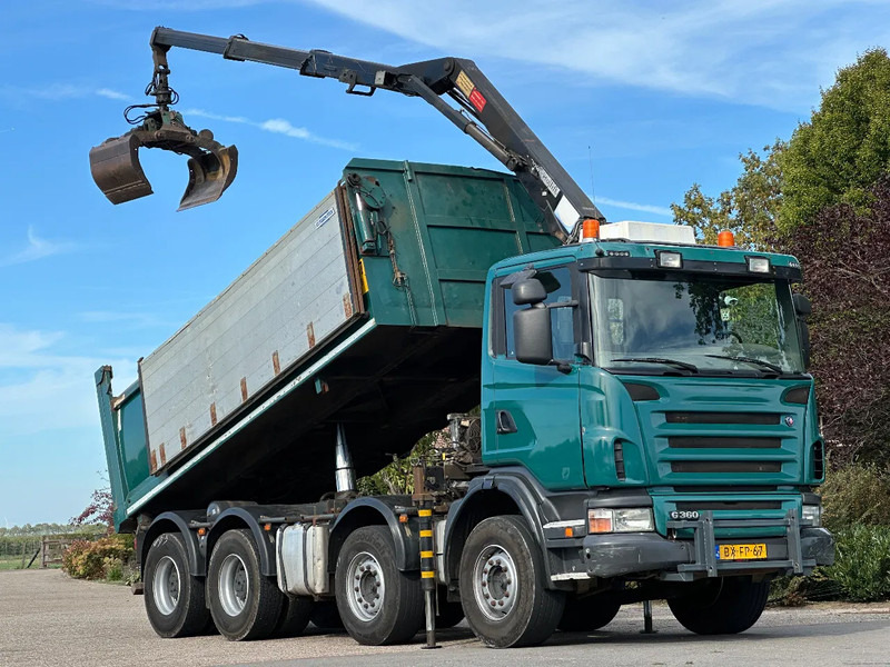Scania G360 8x4!!Z-Kraan/KIPPER!! - Kamion vetëshkarkues, Kamion me vinç: foto 1 Scania G360 8x4!!Z-Kraan/KIPPER!! - Kamion vetëshkarkues, Kamion me vinç: foto 1