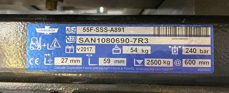Cascade 55F-SSS-A891 - Trupi dhe të jashtme për Pajisje për trajtimin e materialeve: foto 4 Cascade 55F-SSS-A891 - Trupi dhe të jashtme për Pajisje për trajtimin e materialeve: foto 4