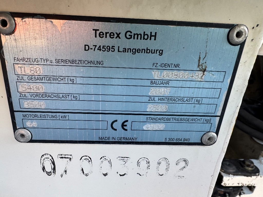 Terex TL 80 - Fadrom me goma: foto 3 Terex TL 80 - Fadrom me goma: foto 3