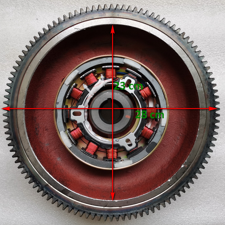 KOOP Genuine Electric Start Flywheel with Gear Ring - Volanti për Fadrom me goma: foto 2 KOOP Genuine Electric Start Flywheel with Gear Ring - Volanti për Fadrom me goma: foto 2