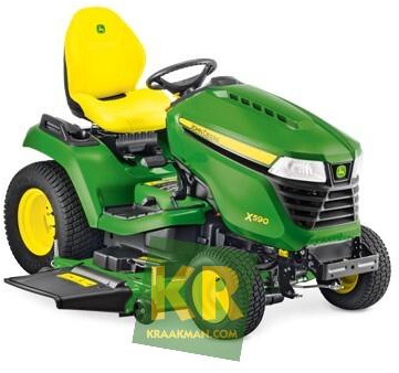 John Deere X584 - Korrëse bari i kopshtit: foto 1 John Deere X584 - Korrëse bari i kopshtit: foto 1