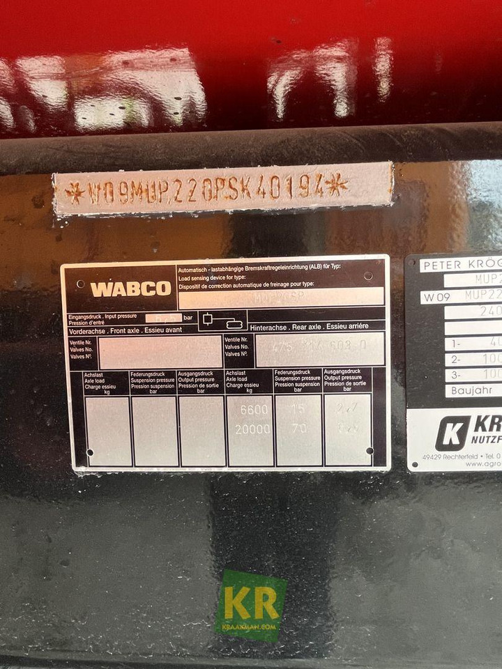 Kröger Overig - Rimorkio bujqësore vetëshkarkuese/ Shkarkues: foto 3 Kröger Overig - Rimorkio bujqësore vetëshkarkuese/ Shkarkues: foto 3