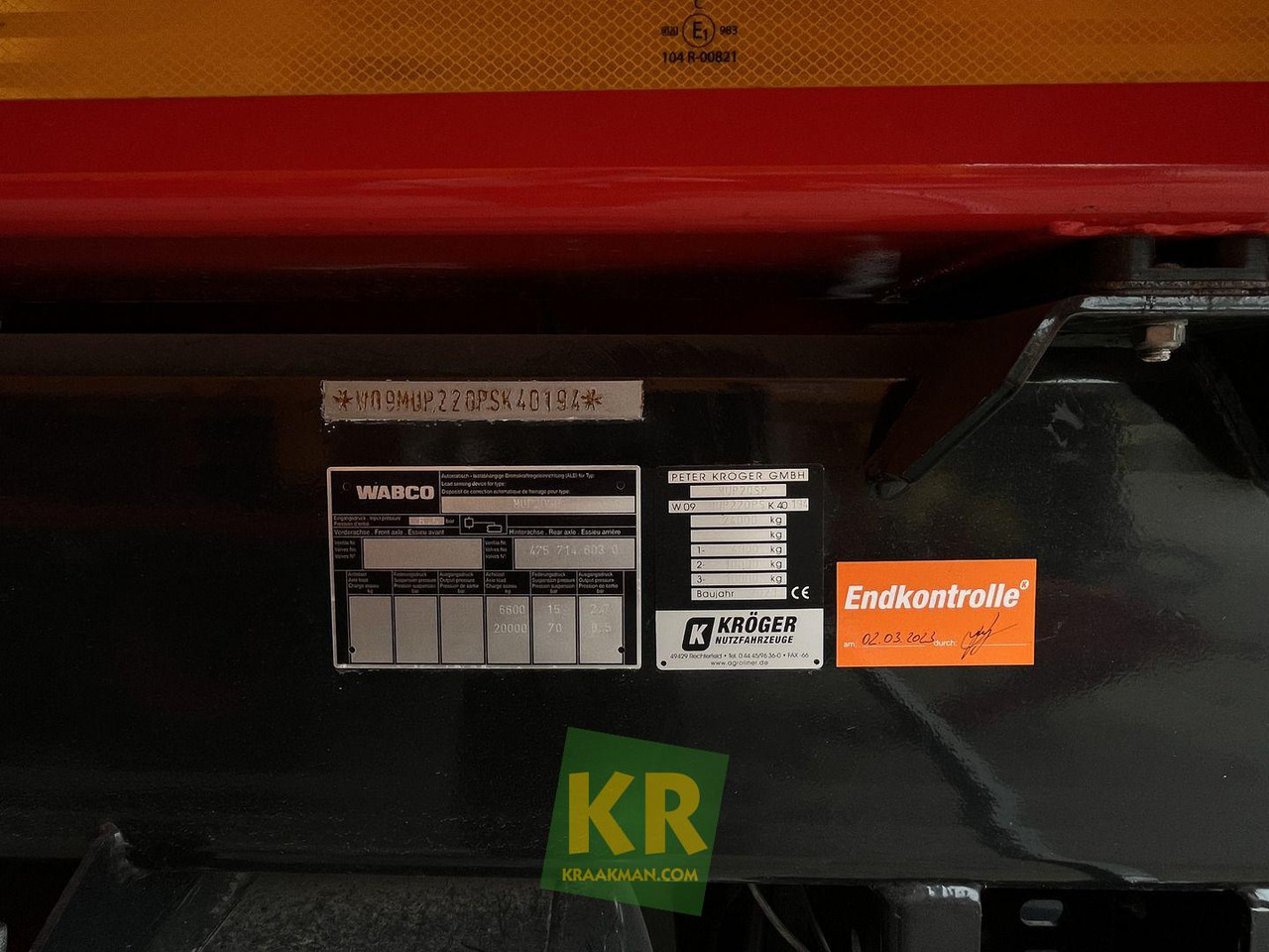 Kröger Overig - Rimorkio bujqësore vetëshkarkuese/ Shkarkues: foto 5 Kröger Overig - Rimorkio bujqësore vetëshkarkuese/ Shkarkues: foto 5