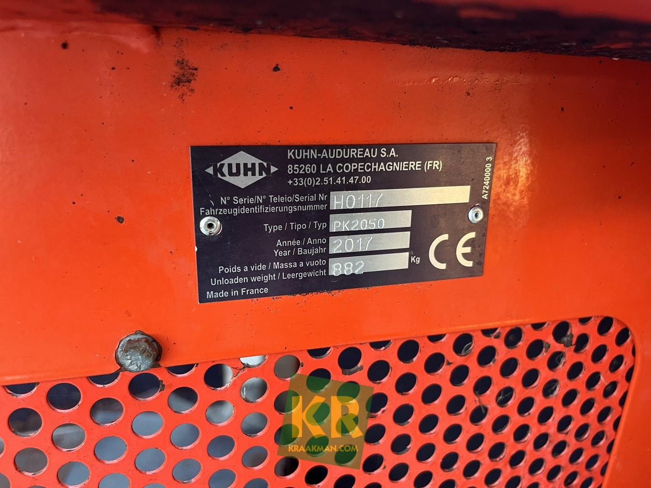 Kuhn PK2050  - Pajisje blegtorale: foto 1 Kuhn PK2050  - Pajisje blegtorale: foto 1