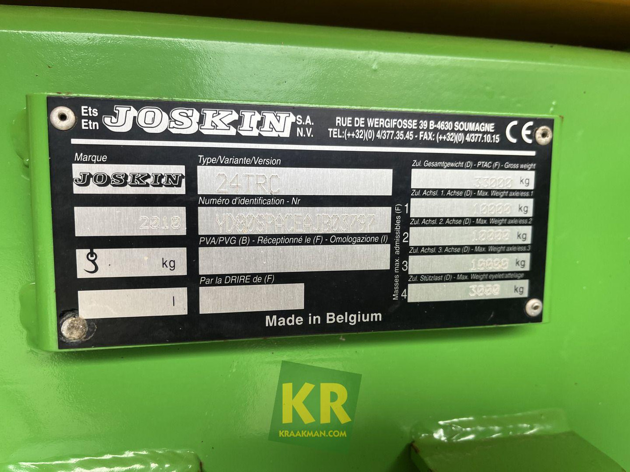 TP 8000/27 Joskin - Rimorkio bujqësore vetëshkarkuese/ Shkarkues: foto 4 TP 8000/27 Joskin - Rimorkio bujqësore vetëshkarkuese/ Shkarkues: foto 4
