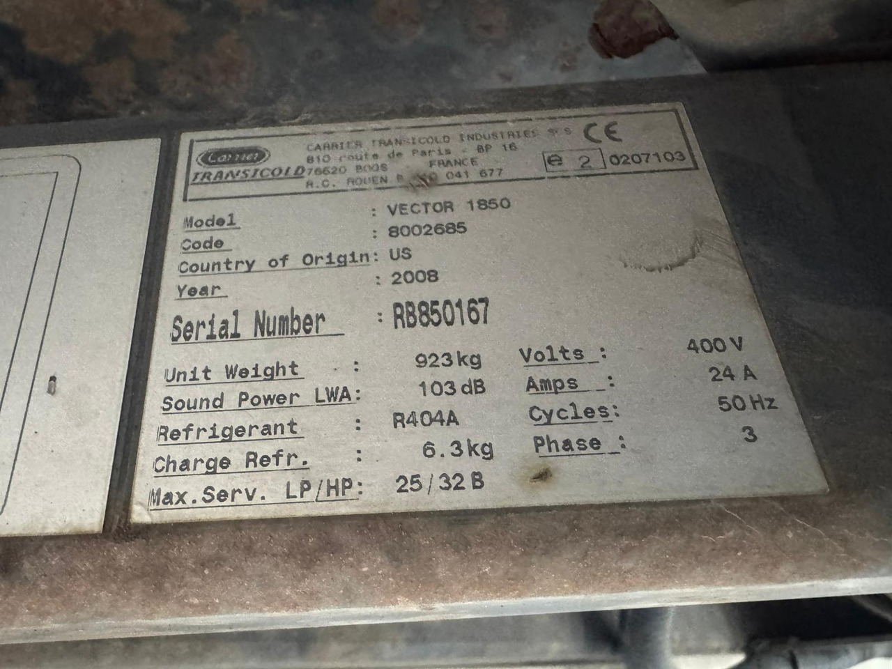 Chereau 2009 Vector 1850 – CBT223ER - Gjysmë rimorkio frigorifer: foto 5 Chereau 2009 Vector 1850 – CBT223ER - Gjysmë rimorkio frigorifer: foto 5