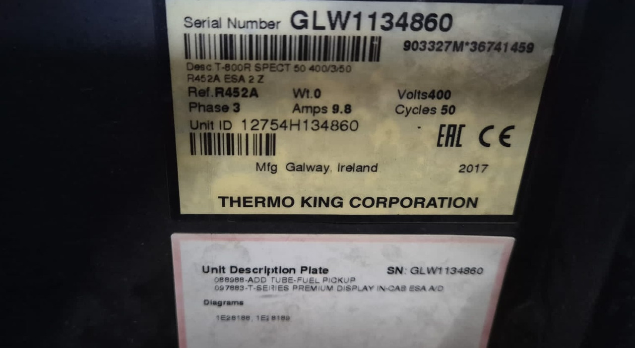 Thermo King T-800 Spectrum - Njësi frigorifer për Kamioni: foto 5 Thermo King T-800 Spectrum - Njësi frigorifer për Kamioni: foto 5
