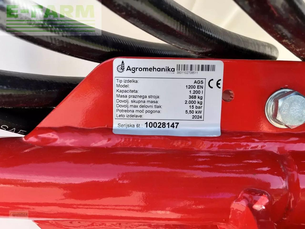 Spërkatës me rimorkio Agromehanika ags 1200 - feldspritze 15m: foto 16 Spërkatës me rimorkio Agromehanika ags 1200 - feldspritze 15m: foto 16