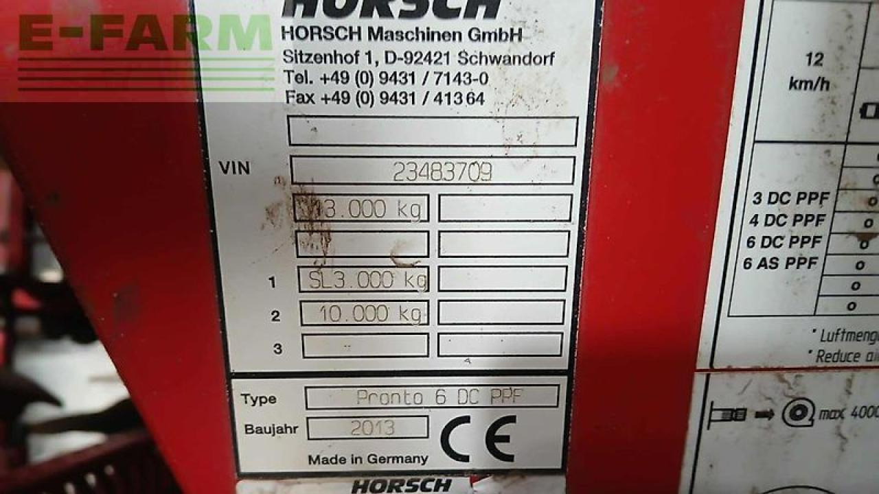 Horsch pronto 6 dc horsch pronto dc ppf - Mbjellëse në radhë: foto 5 Horsch pronto 6 dc horsch pronto dc ppf - Mbjellëse në radhë: foto 5