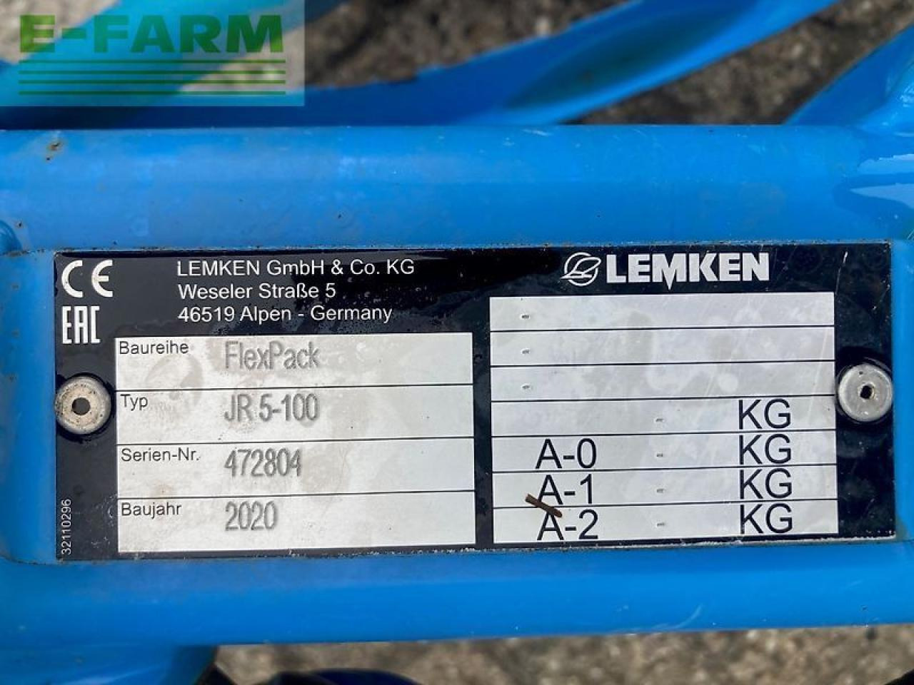 Lemken juwel 8 mv5n100+ flexpack - Plug: foto 4 Lemken juwel 8 mv5n100+ flexpack - Plug: foto 4