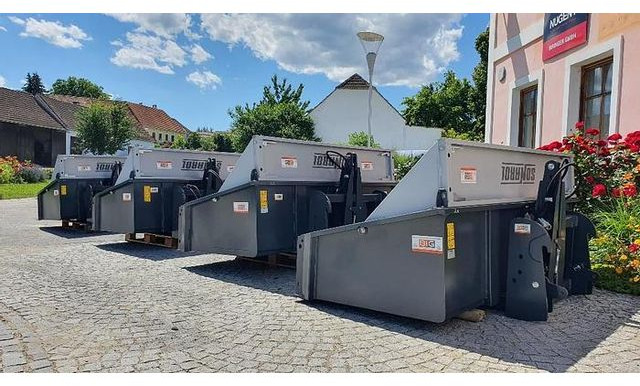 Schwerlast Transportbox / Kippmulde 180 cm mit 3 Punkt- & Euro Aufnahme - Gjysmë-kamion: foto 3 Schwerlast Transportbox / Kippmulde 180 cm mit 3 Punkt- & Euro Aufnahme - Gjysmë-kamion: foto 3