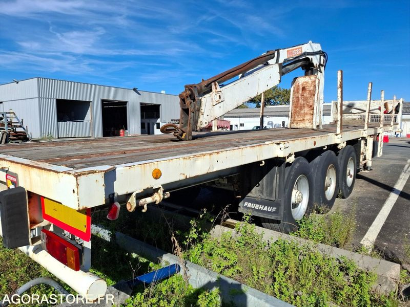 Semi remorque 3 essieux FRUEHAUF T34CGN + grue - 1993 - Non Roulante - Gjysmë rimorkio: foto 4 Semi remorque 3 essieux FRUEHAUF T34CGN + grue - 1993 - Non Roulante - Gjysmë rimorkio: foto 4