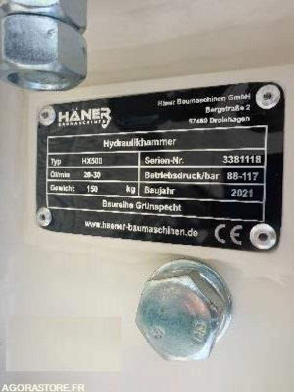 BRH NEUF HAENER HX500 - Pelles de 2 à 4 t - Pjesë këmbimi për Makineri ndërtimi: foto 3 BRH NEUF HAENER HX500 - Pelles de 2 à 4 t - Pjesë këmbimi për Makineri ndërtimi: foto 3