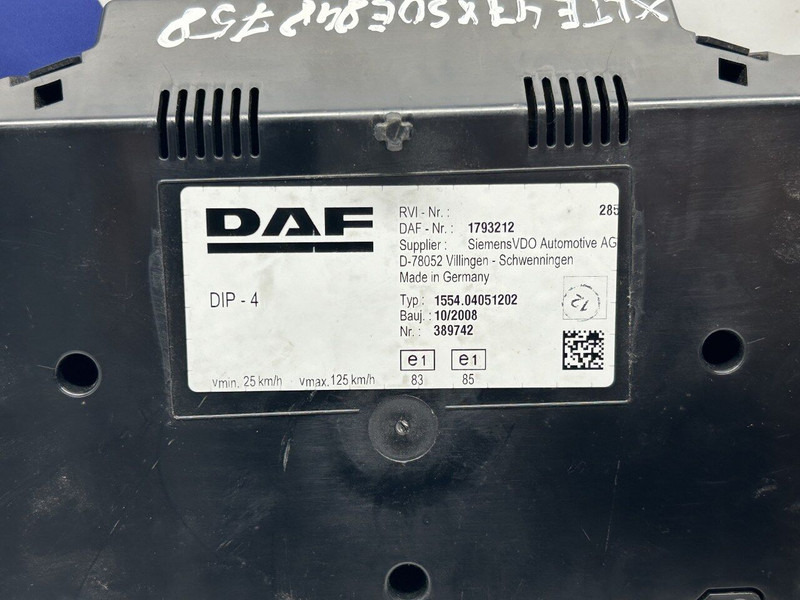 DAF cluster - Paneli i aparateve për Kamioni: foto 3 DAF cluster - Paneli i aparateve për Kamioni: foto 3