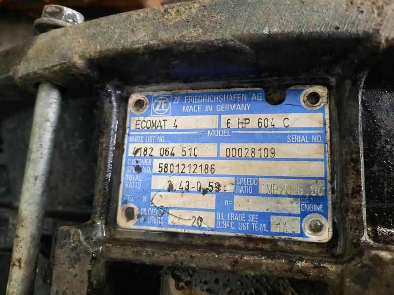 Iveco ZF 6HP604C Cursor 8. 6HP594C - Kutia e marsheve: foto 5 Iveco ZF 6HP604C Cursor 8. 6HP594C - Kutia e marsheve: foto 5