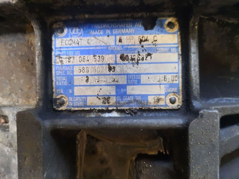Iveco ZF 6HP604C Cursor 8. 6HP594C - Kutia e marsheve: foto 2 Iveco ZF 6HP604C Cursor 8. 6HP594C - Kutia e marsheve: foto 2