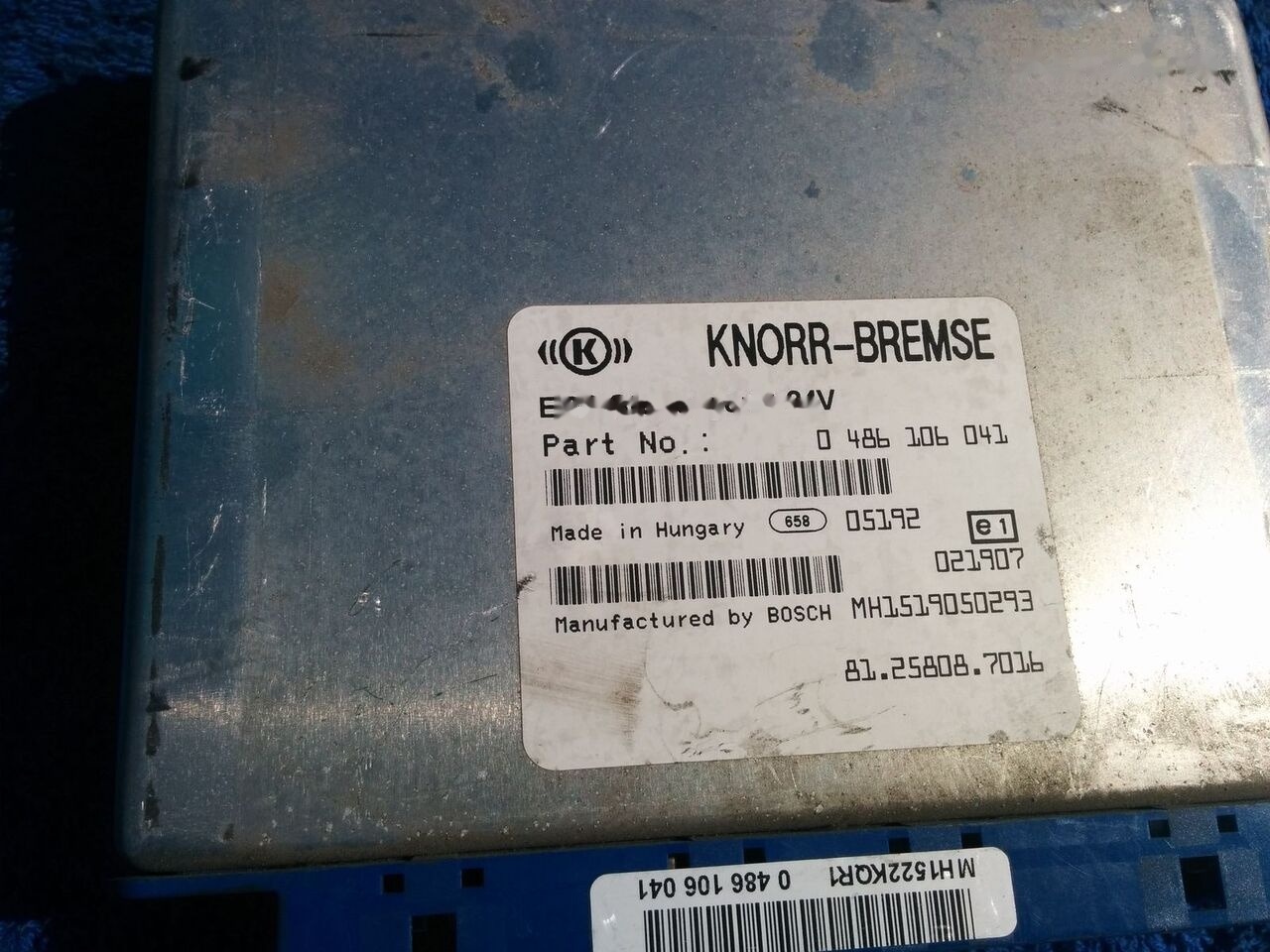 MAN WABCO ECU ZBR2 / 81.25806.7096. 4462100070 MAN CYTI - ECU për Autobus: foto 1 MAN WABCO ECU ZBR2 / 81.25806.7096. 4462100070 MAN CYTI - ECU për Autobus: foto 1