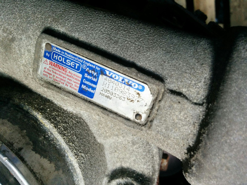 Volvo Вольво HOLSET HX40M . HX40G - Turbo: foto 5 Volvo Вольво HOLSET HX40M . HX40G - Turbo: foto 5