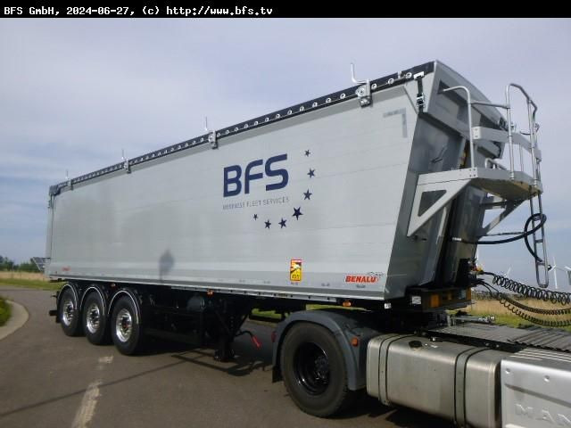 Benalu BULKLINER S 52 m³ Alu-Kastenmulde, Kombiklappe - Gjysmë rimorkio vetëshkarkuese: foto 1 Benalu BULKLINER S 52 m³ Alu-Kastenmulde, Kombiklappe - Gjysmë rimorkio vetëshkarkuese: foto 1
