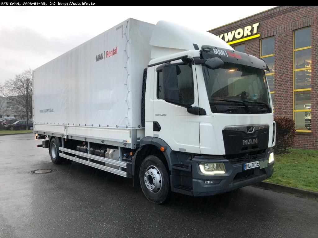 MAN TGM (TG3) 15.290 4x2 BL CH Plane, LBW - Kamion me tendë: foto 1 MAN TGM (TG3) 15.290 4x2 BL CH Plane, LBW - Kamion me tendë: foto 1