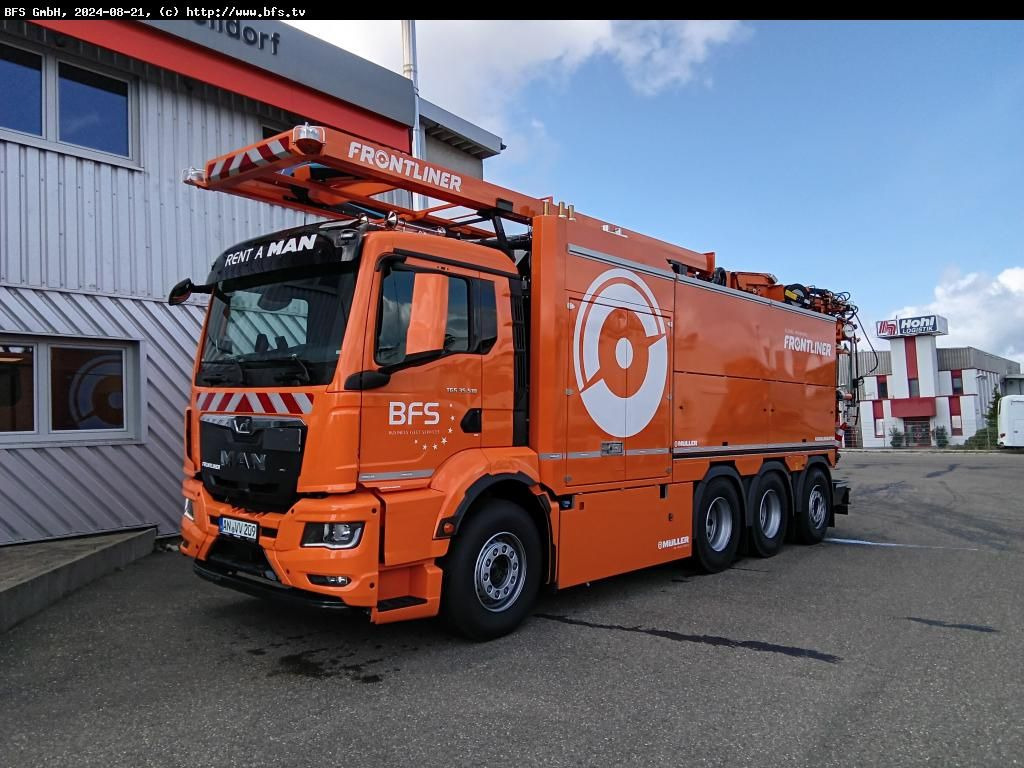 MAN TGS (TG3) 35.510 8x4-4 BL CH MÜLLER Canalmaster - Kamion me vakuum: foto 1 MAN TGS (TG3) 35.510 8x4-4 BL CH MÜLLER Canalmaster - Kamion me vakuum: foto 1