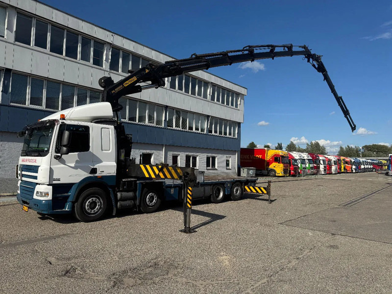 DAF CF 85.410 8X2 EURO 5 PALFINGER PK60002 + FLY JIB + REMOTE + TWISTLOCKS - Kamion me vinç: foto 1 DAF CF 85.410 8X2 EURO 5 PALFINGER PK60002 + FLY JIB + REMOTE + TWISTLOCKS - Kamion me vinç: foto 1