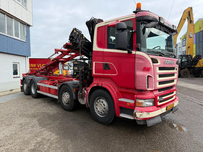 Kamion me sistem kabllor, Kamion me vinç Scania R480 8X2 + HIAB 220-4 + REMOTE + HIAB MULTILIFT: foto 6 Kamion me sistem kabllor, Kamion me vinç Scania R480 8X2 + HIAB 220-4 + REMOTE + HIAB MULTILIFT: foto 6