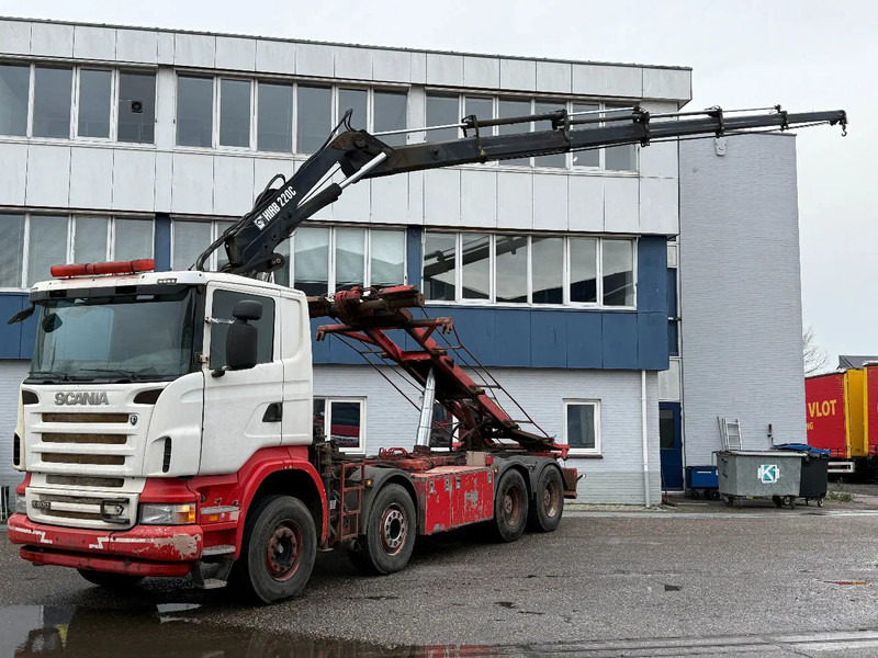Scania R500 V8 8X4 + HIAB 220-5 + REMOTE + CABLELIFT - FULL STEEL SUSP. MANUAL GEAR. BIG AXLES - Kamion me vinç: foto 2 Scania R500 V8 8X4 + HIAB 220-5 + REMOTE + CABLELIFT - FULL STEEL SUSP. MANUAL GEAR. BIG AXLES - Kamion me vinç: foto 2