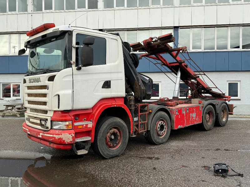 Scania R500 V8 8X4 + HIAB 220-5 + REMOTE + CABLELIFT - FULL STEEL SUSP. MANUAL GEAR. BIG AXLES - Kamion me vinç: foto 4 Scania R500 V8 8X4 + HIAB 220-5 + REMOTE + CABLELIFT - FULL STEEL SUSP. MANUAL GEAR. BIG AXLES - Kamion me vinç: foto 4