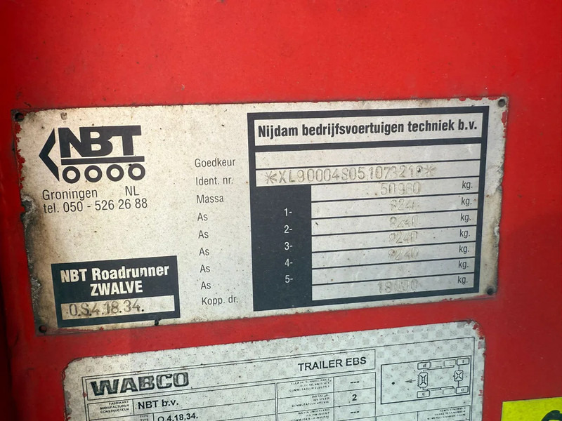 Gjysmë rimorkio me plan ngarkimi të ulët Zwalve 6,5 M EXTENDABLE, 2 AXLE STEERING: foto 17