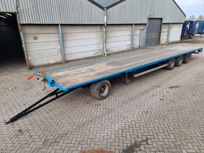 Van Hool 13.60 M LONG - 1 M HIGH - SUPER SINGLE TIRES - DRUM BRAKES - Rimorkio e hapur/ Platformë: foto 1 Van Hool 13.60 M LONG - 1 M HIGH - SUPER SINGLE TIRES - DRUM BRAKES - Rimorkio e hapur/ Platformë: foto 1
