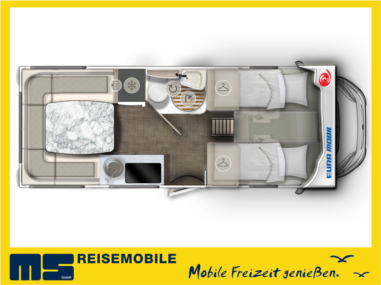 Eura Mobil ACTIVA ONE 650 HS /-2025-/ HECKSITZ&EINZELBETTEN - Kamper alcove: foto 2 Eura Mobil ACTIVA ONE 650 HS /-2025-/ HECKSITZ&EINZELBETTEN - Kamper alcove: foto 2