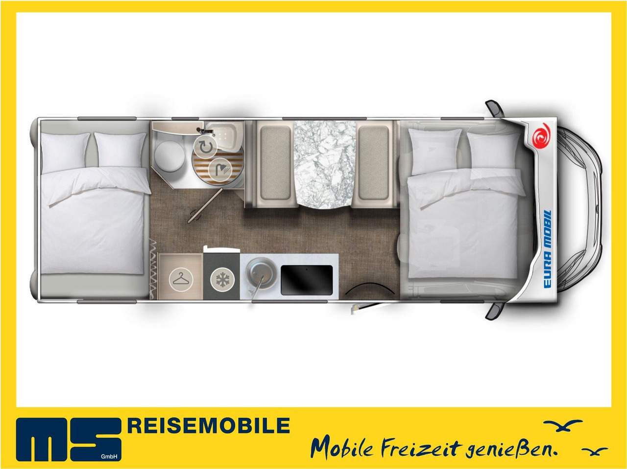 Eura Mobil ACTIVA ONE 690 HB / 180PS-40H MAXI/ PANORAMADACH - Kamper alcove: foto 2 Eura Mobil ACTIVA ONE 690 HB / 180PS-40H MAXI/ PANORAMADACH - Kamper alcove: foto 2