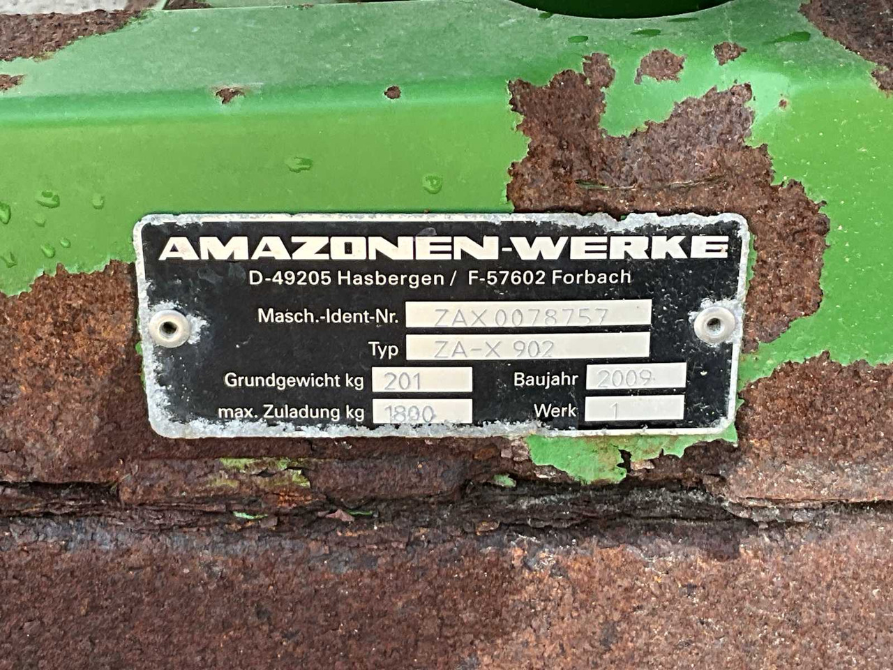 Pajisje për lirimin e tokës Amazone ZA-X 920: foto 18