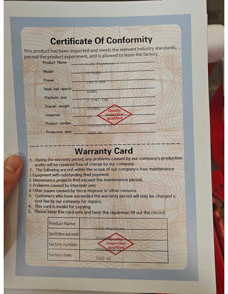 EVER STAR - 2025 - EPT0608 - AERIAL PLATFORM - Platformë ajrore: foto 5 EVER STAR - 2025 - EPT0608 - AERIAL PLATFORM - Platformë ajrore: foto 5