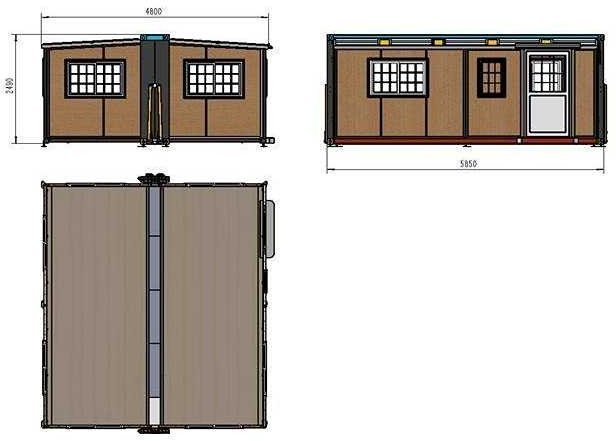Kontejner ndërtimi Easy-Going 0207 Tiny House (3x) + 40 ft zeecontainer (1x): foto 7 Kontejner ndërtimi Easy-Going 0207 Tiny House (3x) + 40 ft zeecontainer (1x): foto 7