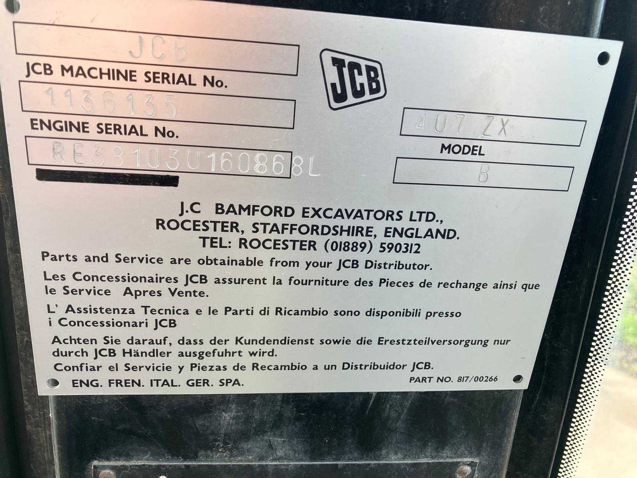 JCB - 407 ZX - SHOVEL - 2004 - Fadrom me goma: foto 3 JCB - 407 ZX - SHOVEL - 2004 - Fadrom me goma: foto 3