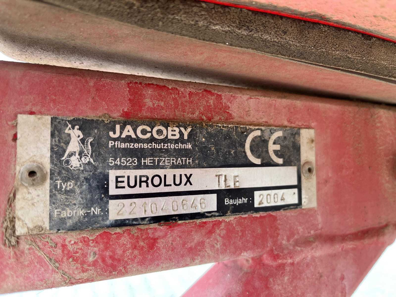 Spërkatës Jacoby Pflanzenschutztechnik Eurolux TLE: foto 15
