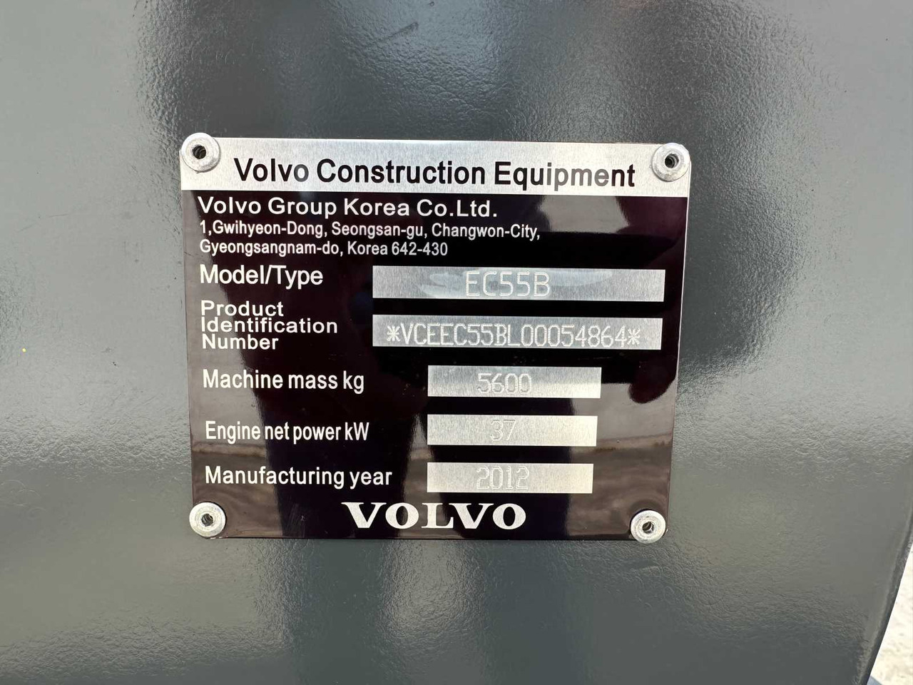 Ekskavator me zinxhirë Volvo EC55B: foto 43