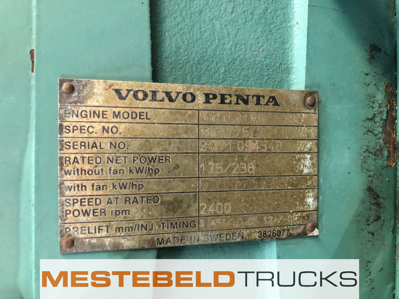 Volvo Penta Motor TWD 731 VE - Motori për Kamioni: foto 5 Volvo Penta Motor TWD 731 VE - Motori për Kamioni: foto 5