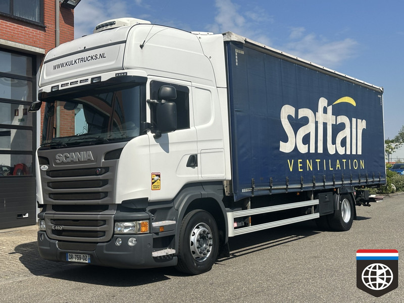 Scania R 410 Retarder / 8.1x2.5x2.65 / SLIDE ROOF / night ac / CLEAN TRUCK - Kamion me tendë: foto 2 Scania R 410 Retarder / 8.1x2.5x2.65 / SLIDE ROOF / night ac / CLEAN TRUCK - Kamion me tendë: foto 2