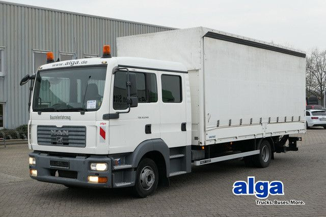 MAN 12.240 TGL, DOKA, LBW, AHK, Klima, 6 Sitze - Kamion me tendë: foto 1 MAN 12.240 TGL, DOKA, LBW, AHK, Klima, 6 Sitze - Kamion me tendë: foto 1