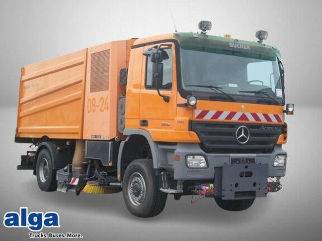 Mercedes-Benz 2032 A Actros 4x4, Bucher STKF 9500, Airport, AC - Makinë fshirëse për rrugët: foto 1 Mercedes-Benz 2032 A Actros 4x4, Bucher STKF 9500, Airport, AC - Makinë fshirëse për rrugët: foto 1