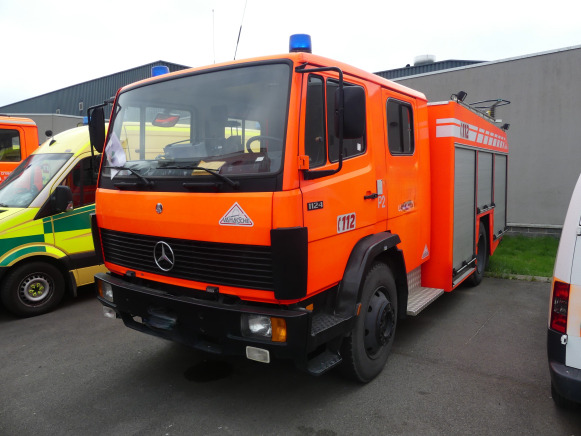 Camion de pompier Mercedes-Benz 1124F (1996-31.393 km) - Zjarrfikëse: foto 1 Camion de pompier Mercedes-Benz 1124F (1996-31.393 km) - Zjarrfikëse: foto 1