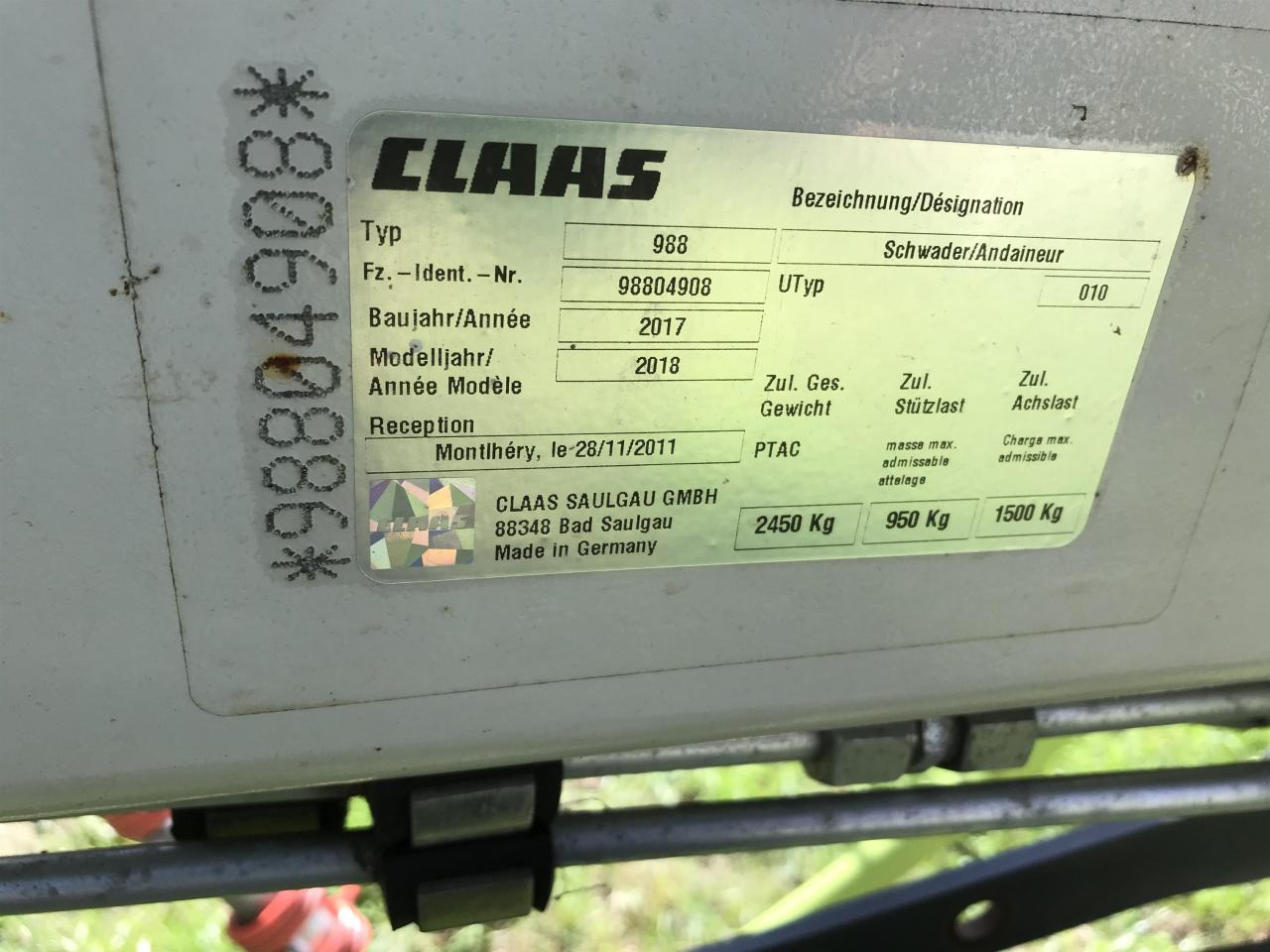 Barkthyese/ Shkundës bari CLAAS Liner 2900: foto 10 Barkthyese/ Shkundës bari CLAAS Liner 2900: foto 10