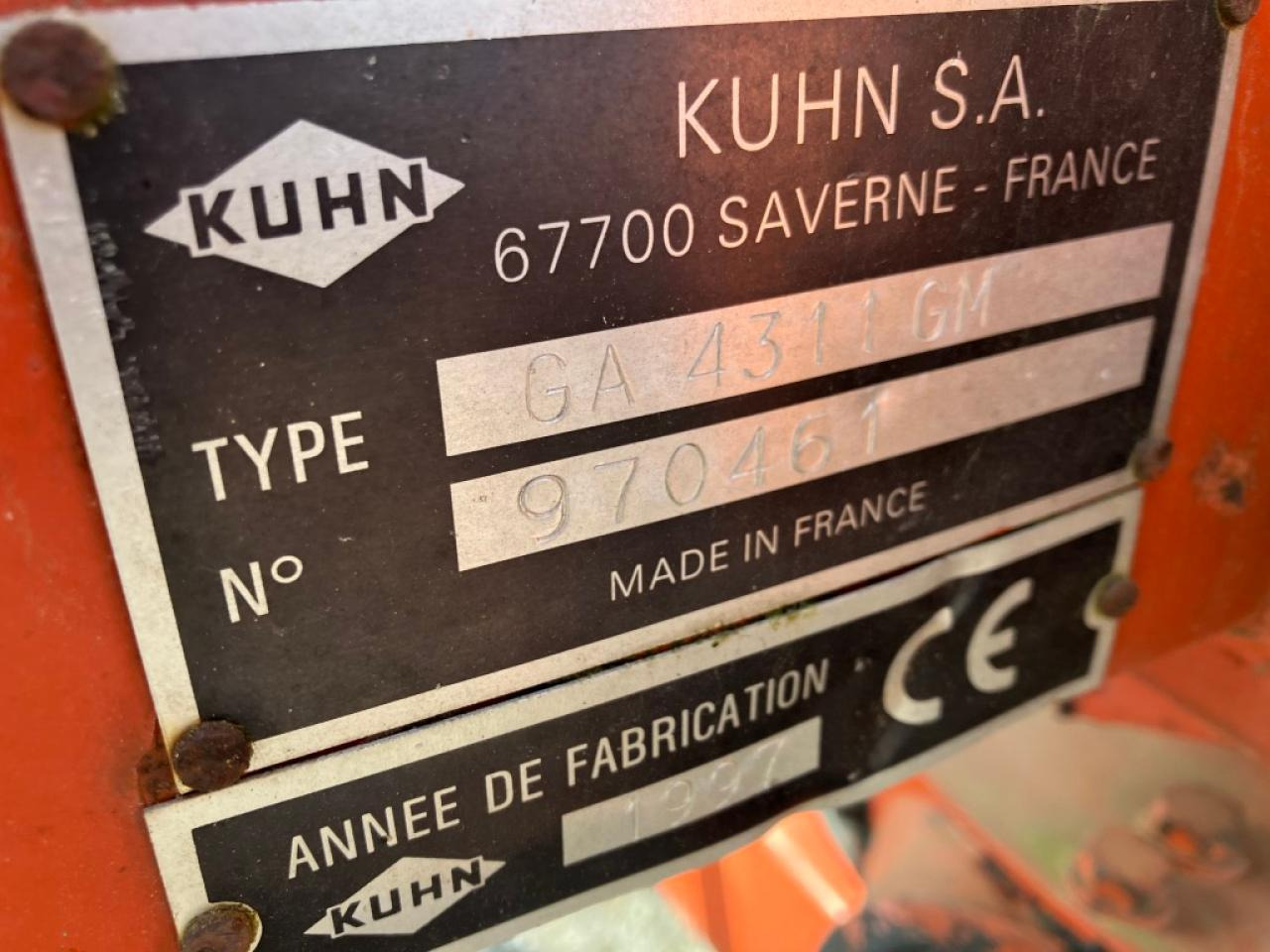 Kuhn GA 4311 GM - Barkthyese/ Shkundës bari: foto 3 Kuhn GA 4311 GM - Barkthyese/ Shkundës bari: foto 3