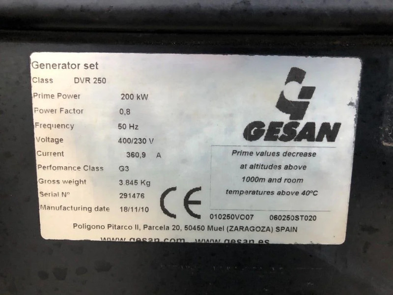 GESAN Volvo Stamford 250 kVA Supersilent Rental generatorset - Set gjeneratori: foto 5 GESAN Volvo Stamford 250 kVA Supersilent Rental generatorset - Set gjeneratori: foto 5