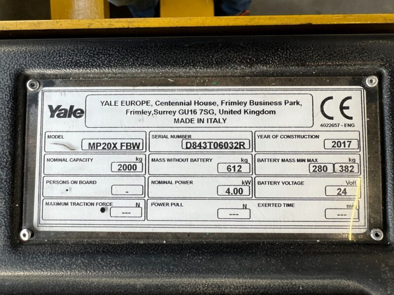 Hyster MP20X FBW 2 ton Palletwagen Elektra Pallettruck Meerijder - Pirun paletash: foto 4 Hyster MP20X FBW 2 ton Palletwagen Elektra Pallettruck Meerijder - Pirun paletash: foto 4